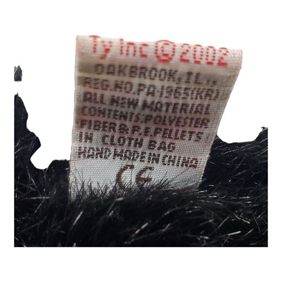 Vintage Forest Black Bear Plush Furry Stuffed Animal 2002 Toy Lovey 13" - Picture 7 of 9